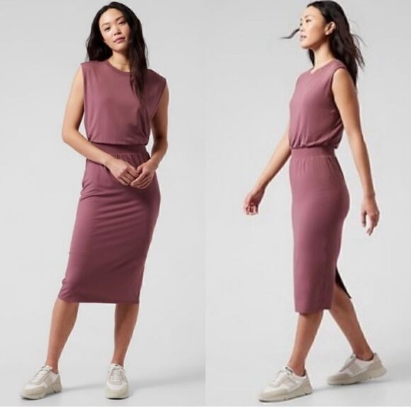 Athleta Santorini Cinch Dress sz M - Picture 1 of 8